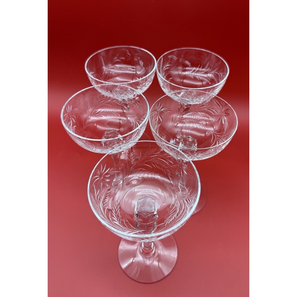 MCM Mirabelle by Tiffin Franciscan Tall Champagne/Sherbet 6.25" Set For 5